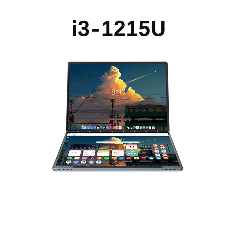 YSJMNPC Dual Screen Laptop 10.9+10.95 Inch Touch Screen