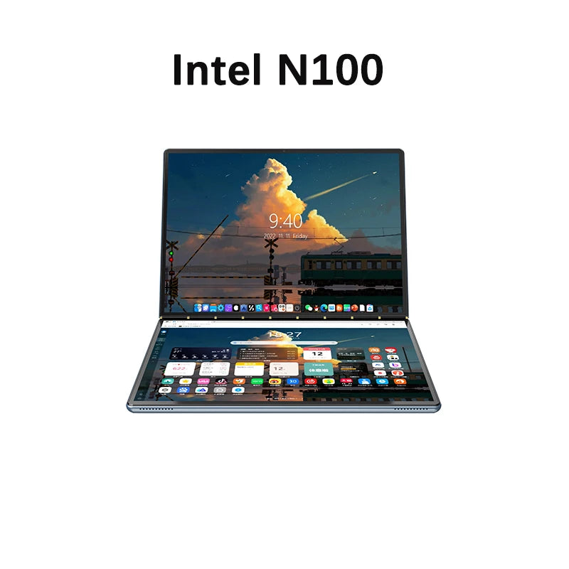 YSJMNPC Dual Screen Laptop 10.9+10.95 Inch Touch Screen