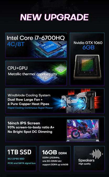 Xiaman 16" Gaming Laptop