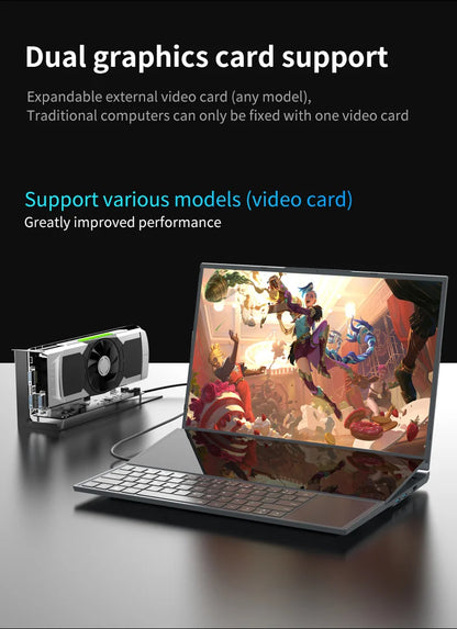 AKPAD Dual Screen 16" (14" Touch Screen) Notebook
