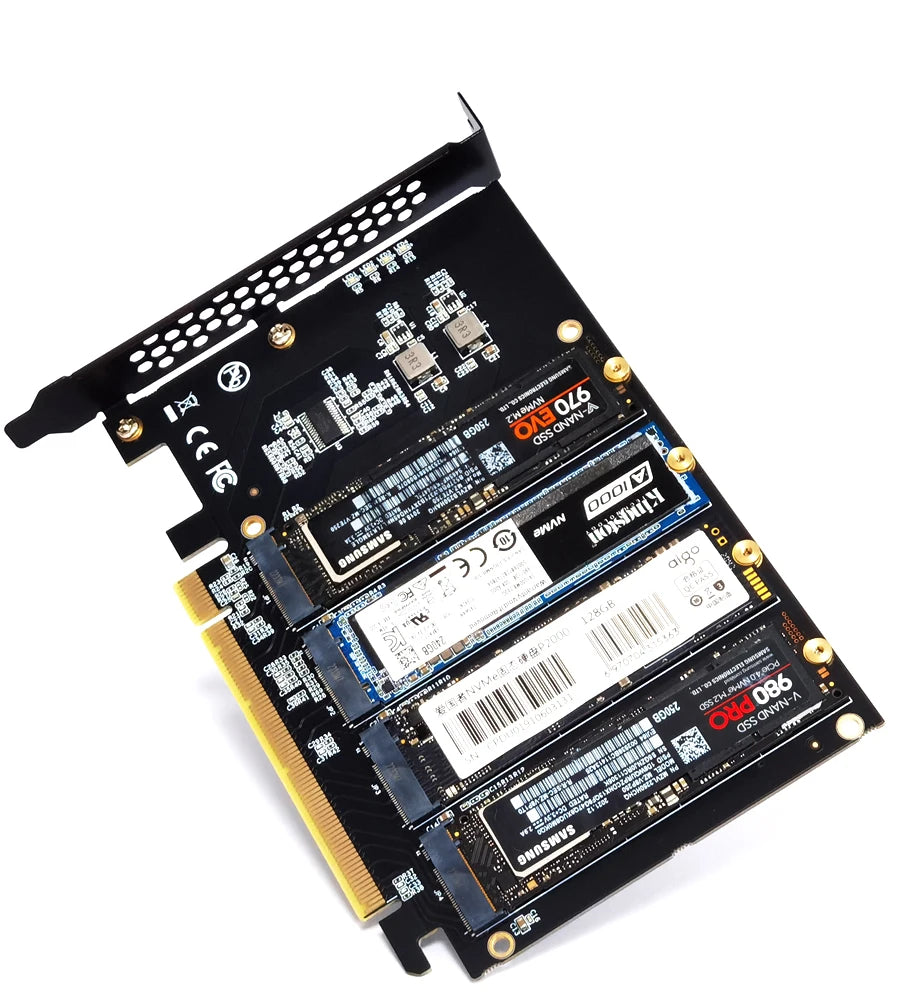 M.2 NVMe to PCIe 4.0 / 3.0 Adapter Expansion Card – Supports 2230 / 2242 / 2260 / 2280 SSDs