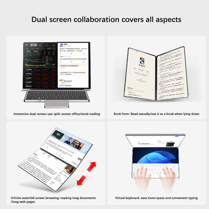 YSJMNPC Dual Screen Laptop 10.9+10.95 Inch Touch Screen