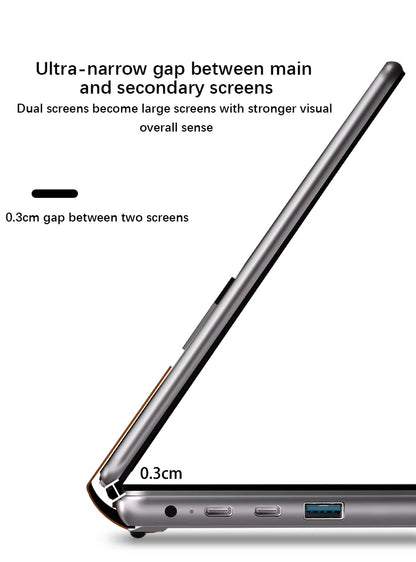YSJMNPC Dual Screen Laptop 10.9+10.95 Inch Touch Screen