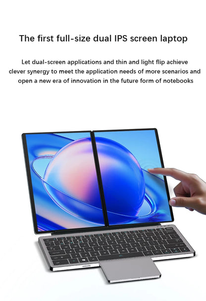 YSJMNPC Dual Screen Laptop 10.9+10.95 Inch Touch Screen