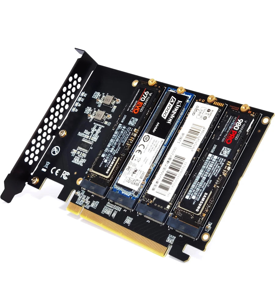 M.2 NVMe to PCIe 4.0 / 3.0 Adapter Expansion Card – Supports 2230 / 2242 / 2260 / 2280 SSDs