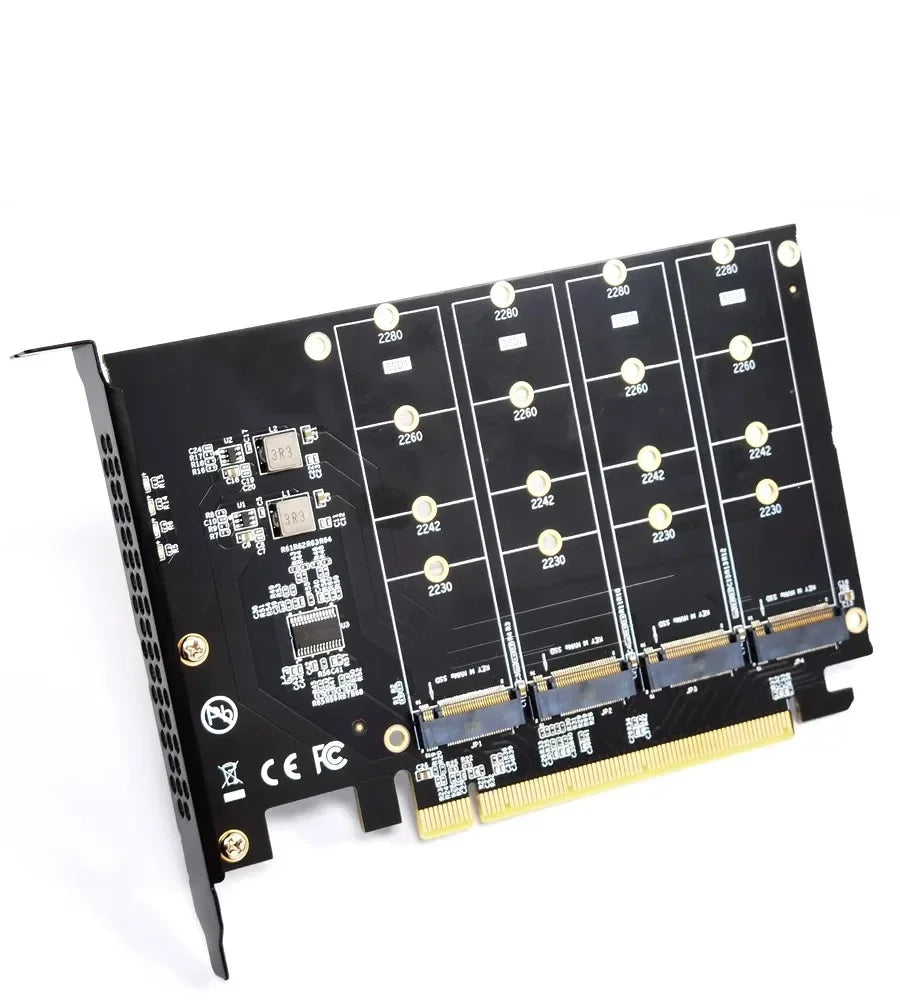 M.2 NVMe to PCIe 4.0 / 3.0 Adapter Expansion Card – Supports 2230 / 2242 / 2260 / 2280 SSDs