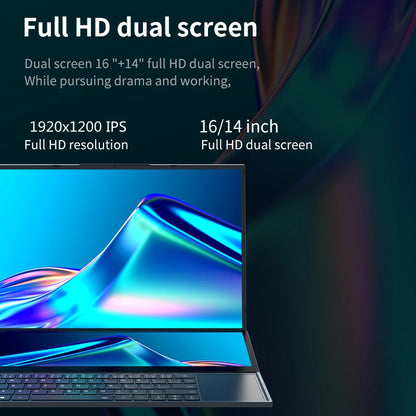 AKPAD Dual Screen 16" (14" Touch Screen) Notebook